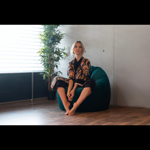 William Velours Bleu Paon