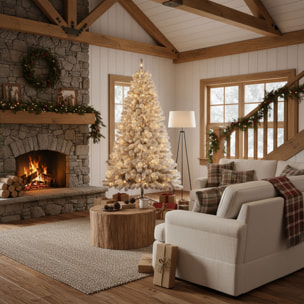 Shinny - Albero di Natale Innevato in PE, PVC e PP Ø99x180H cm, 905 Punte