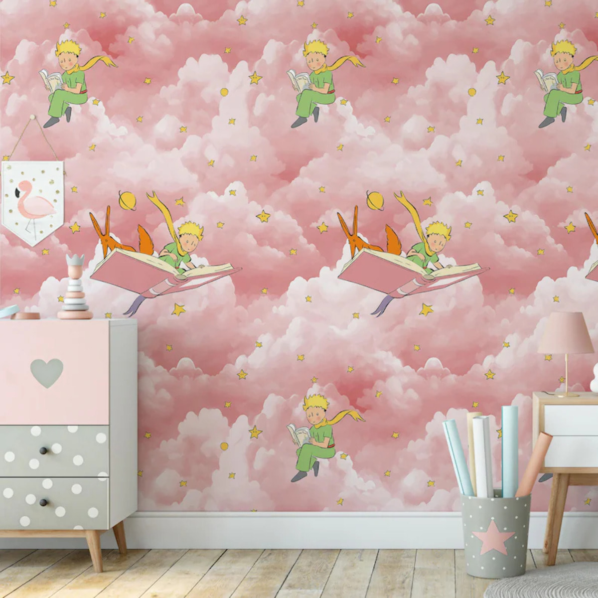 Carta da Parati Ufficiale Il Piccolo Principe Lettura Libri