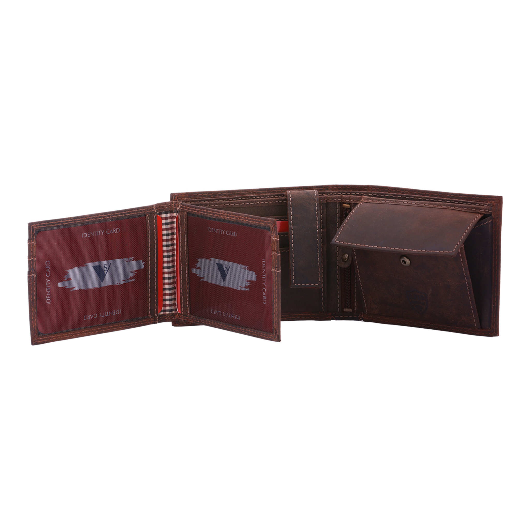 Portafoglio  da uomo In Vera pelle Made in Italy 9,5x12x2,5 cm