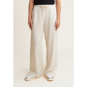 Pantaloni wide leg in Twill di Lyocell