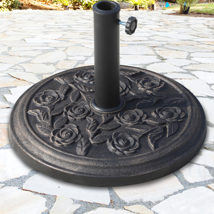 Base de Sombrilla de Resina Φ 45.5 x 34 cm Bronce