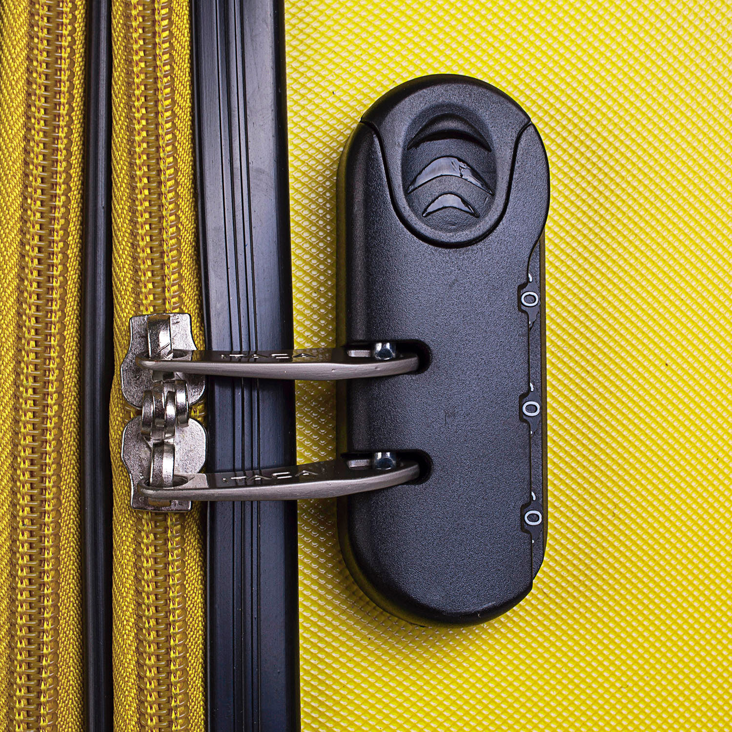 Juego De Maletas Rígidas Abs Itaca Sevron Amarillo