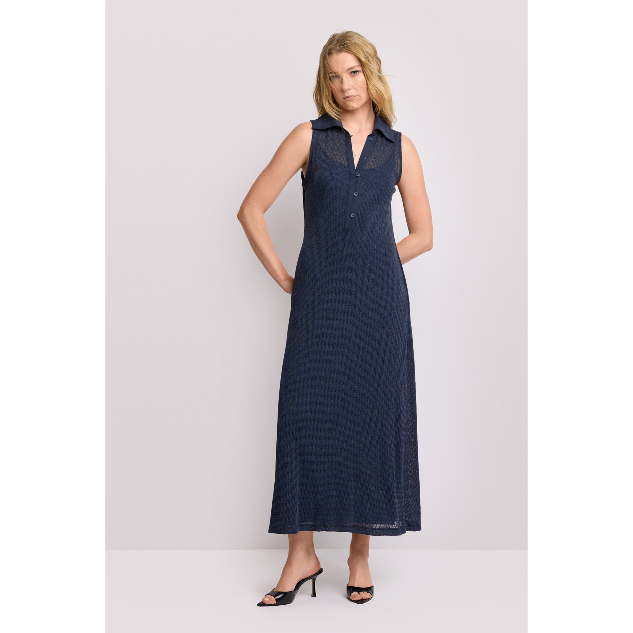 Kocca - Abito in maglia con colletto classico Donna