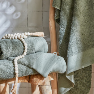 serviette de bain ORGANIC kaki - 100 % coton bio 700 g/môì
