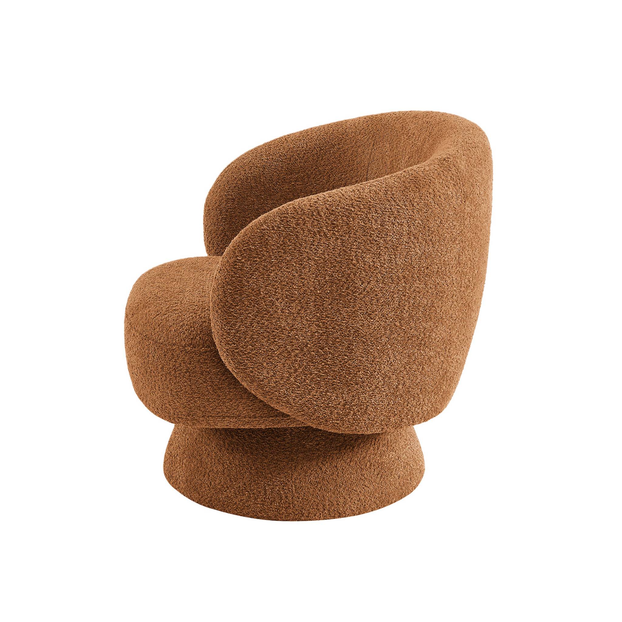 Fauteuil pivotant 360° tissu ELIAS