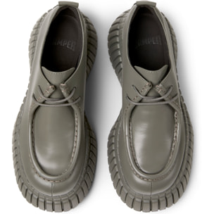 Scarpe stringate - CAMPER Pix BCN - Grigio - Pelle liscia