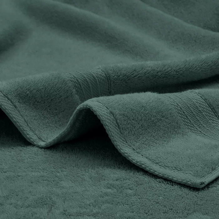Serviette invites pur coton 550 g/m² uni anthracite Elea crepuscule