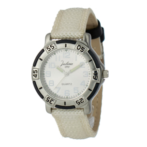 Reloj Justina 32555B Mujer Analogico Cuarzo con Correa de Piel