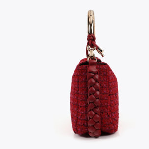 Borsa a tracolla Tweed con manico metallico personalizzato