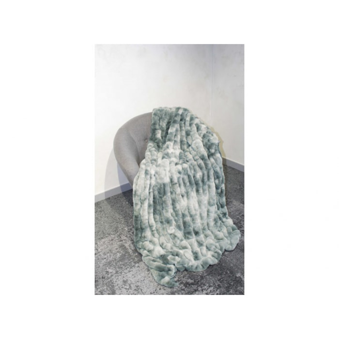 Plaid doux & moelleux touché velours Bleu - COCOON