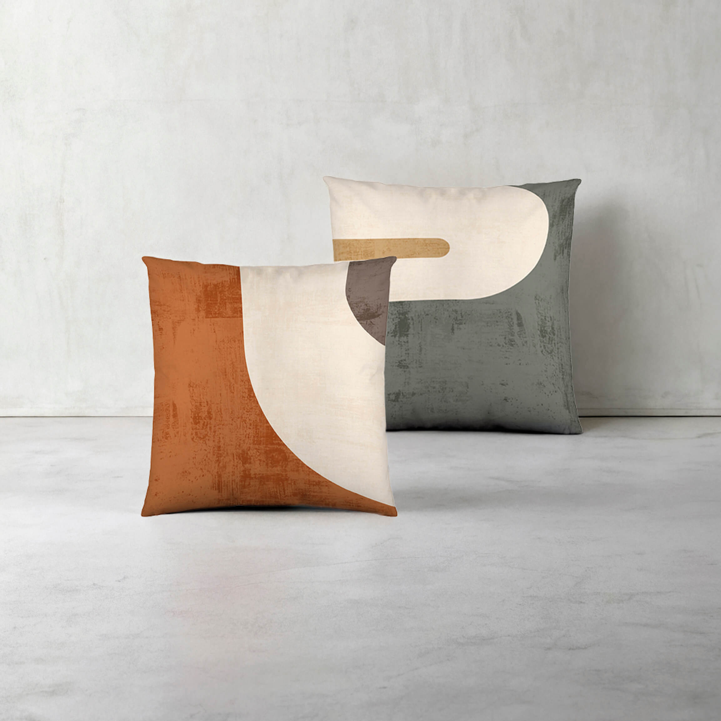 Funda de Cojín Estampado - Con Cremallera - Sin relleno - 100% Algodón - Puzzle