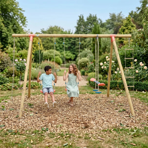 Portique bois 2,30 m Topwood NANI 2 - 6 enfants