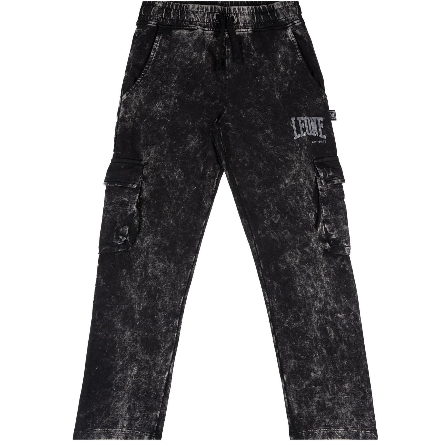 Pantalón de niña con grandes bolsillos efecto mármol 'Gen Z'