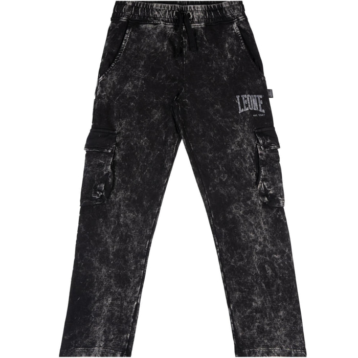 Pantalón de niña con grandes bolsillos efecto mármol 'Gen Z'