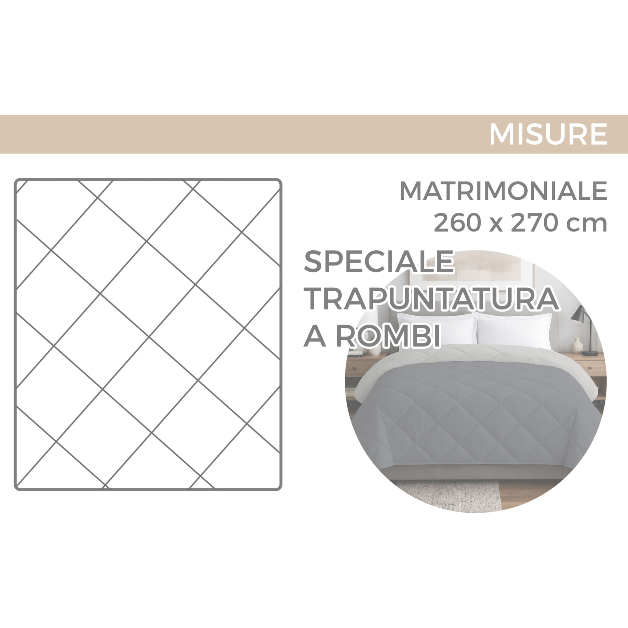 Trapuntino Estivo Leggero 100gr Ideale Primavera/ Estate Disegno Teddy Beige