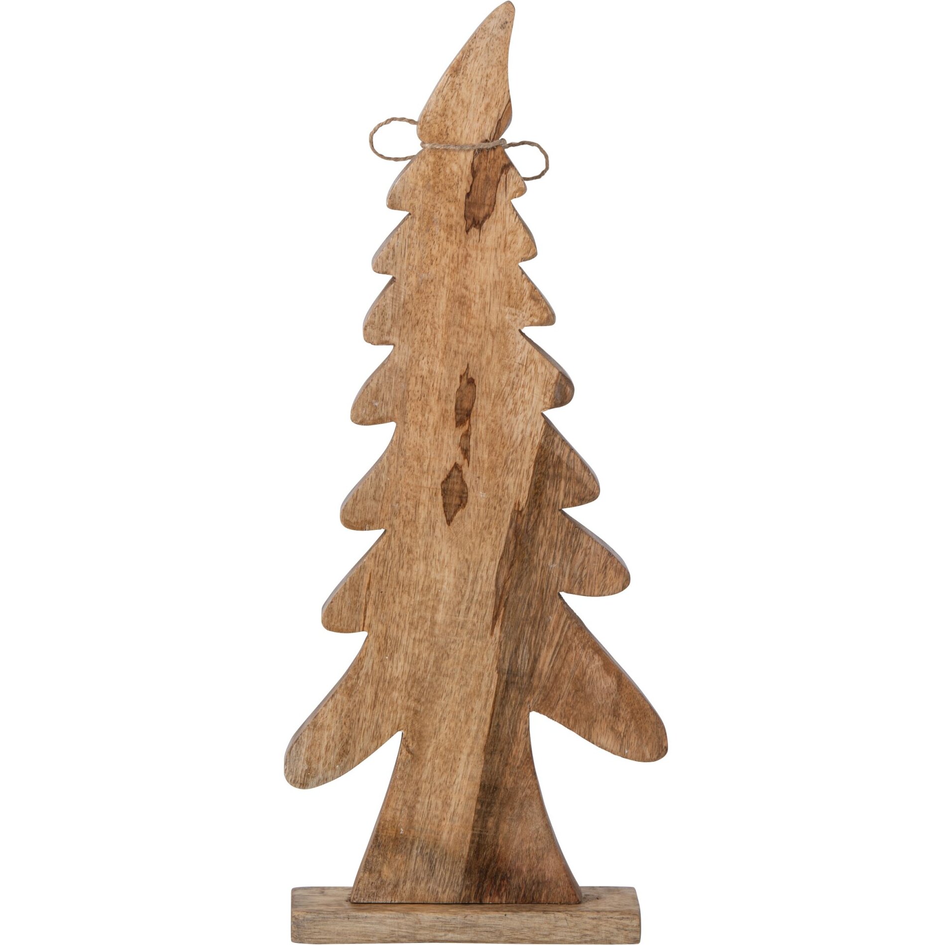 J-Line Pin nœud - bois de manguier - naturel/blanc - medium