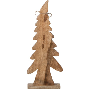 J-Line Pin nœud - bois de manguier - naturel/blanc - medium