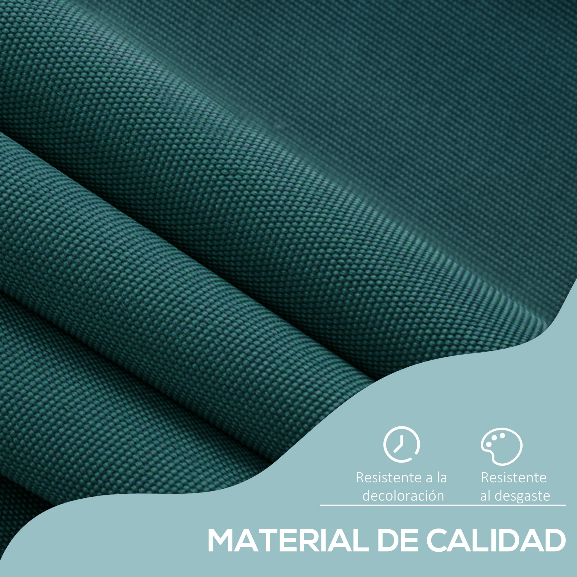 Toldo Balcón Altura Ajustable De Aluminio 2x1.5m Verde