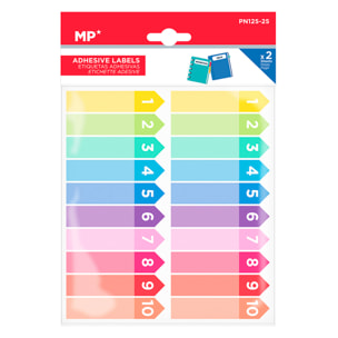 PACK 24 UNITA' ETICHETTE ADESIVE PERSONALIZZABILI DECORATE DESIGN FRECCIA (SET 2 UDS)