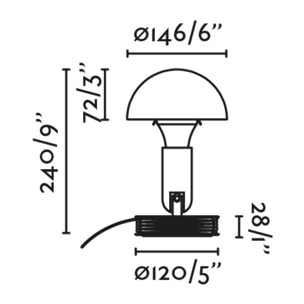 BELA Lampe de table pince bianca