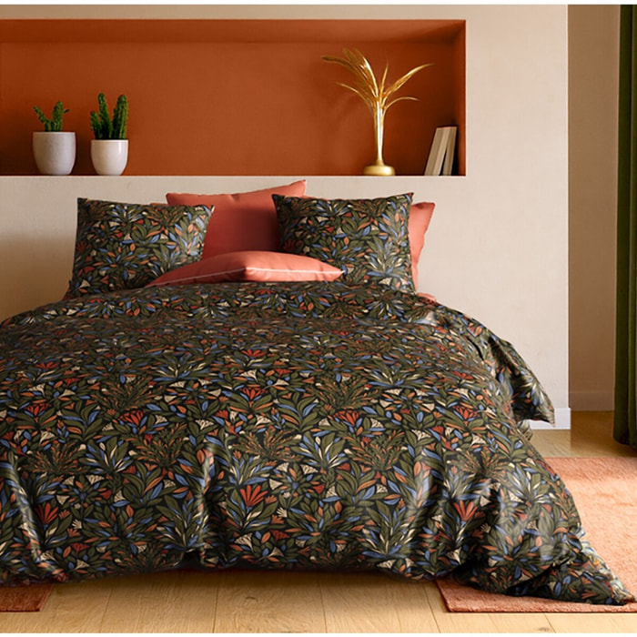 Parure Housse De Couette + 1 taie 100% coton 71fils Bogota