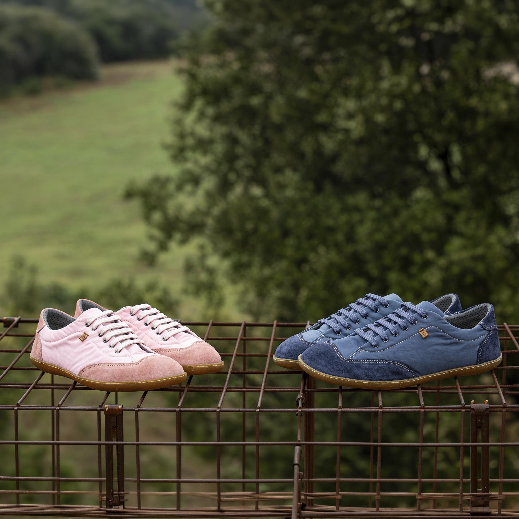 Zapatos N5295 NYLON CUERO /EL VIAJERO color Cuero