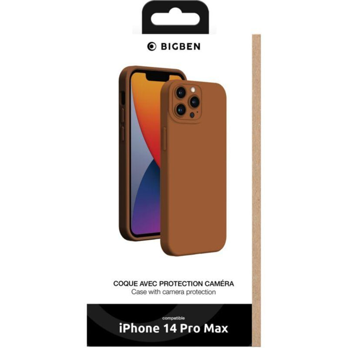 Coque BIGBEN CONNECTED iPhone 14 Pro Max full protection taupe