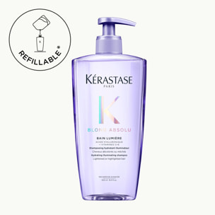 Kérastase Blond Absolu Bain Lumière Rechargeable - Shampoing illuminateur rechargeable pour cheveux blonds