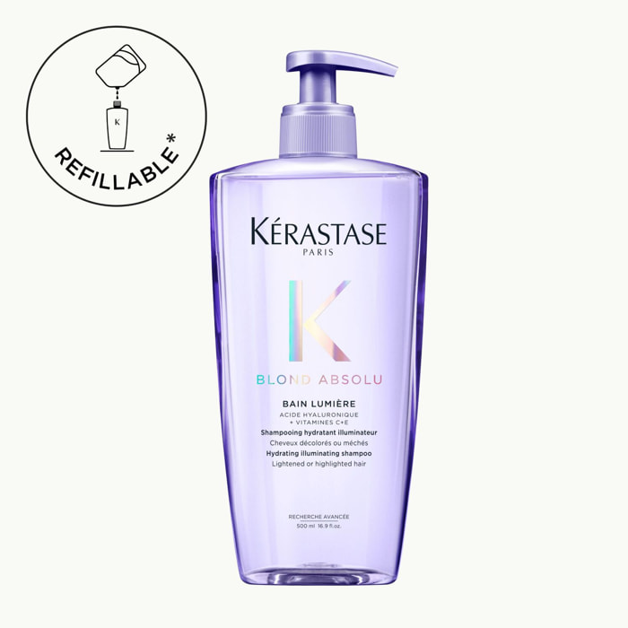 Kérastase Blond Absolu Bain Lumière Rechargeable - Shampoing illuminateur rechargeable pour cheveux blonds