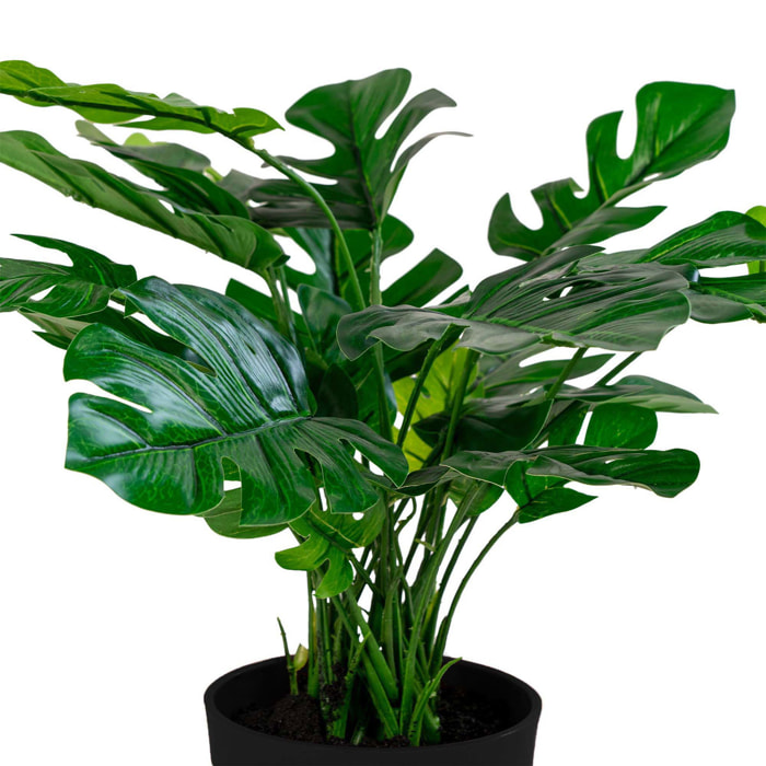 Monstera artificiale verde H 45 cm