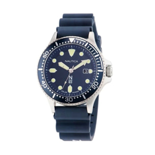Reloj Nautica NAPCBS304 Hombre Analogico Solar con Correa de Silicona