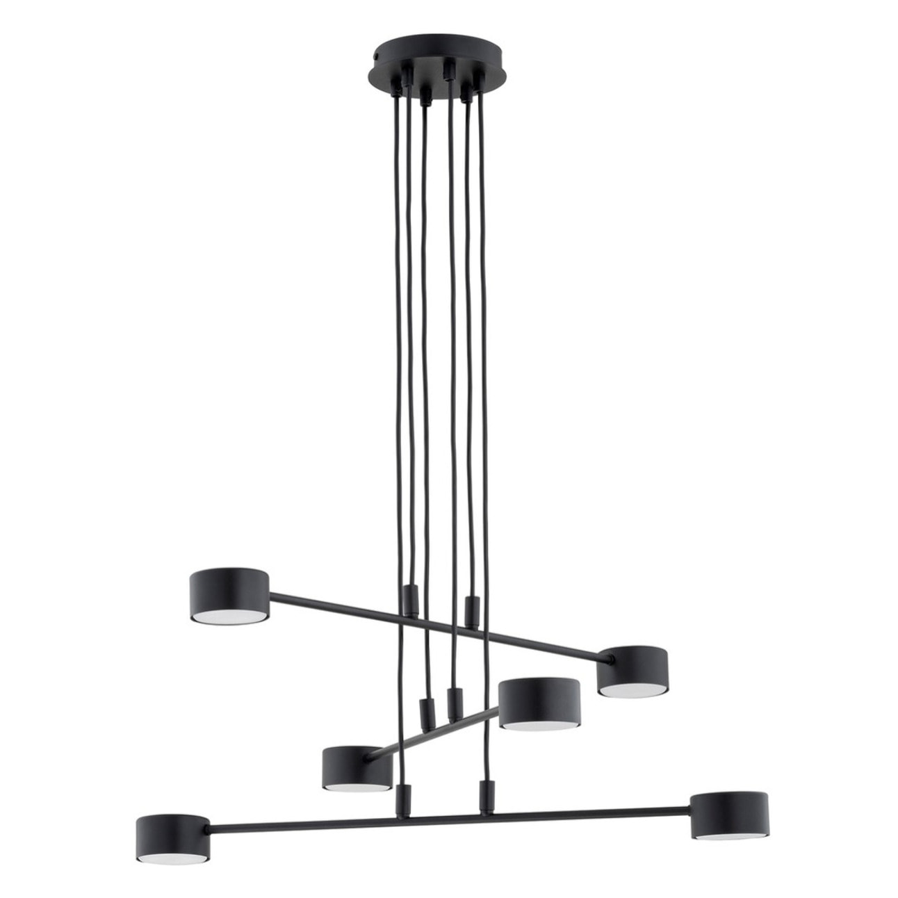 Lampada a sospensione Modus in acciaio verniciato nero
