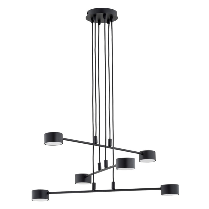 Lampada a sospensione Modus in acciaio verniciato nero