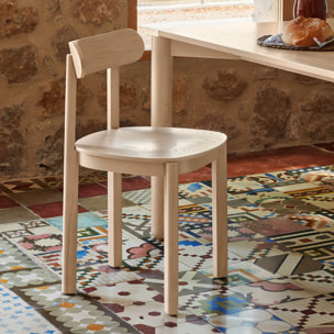 Silla Nara natural claro 2P/Caja