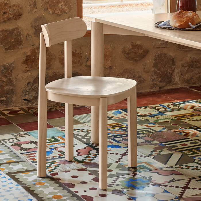 Silla Nara natural claro 2P/Caja
