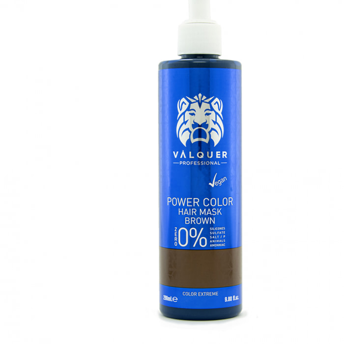 Valquer Mascarilla power color Castaño - 275 ml