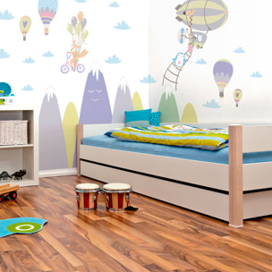 Stickers muraux enfants - Décoration chambre bébé - Autocollant Sticker mural géant enfant montagnes scandinaves ANIMAUX MALICIEUX