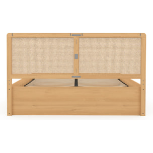 Lit coffre Eve 160x200cm cannage