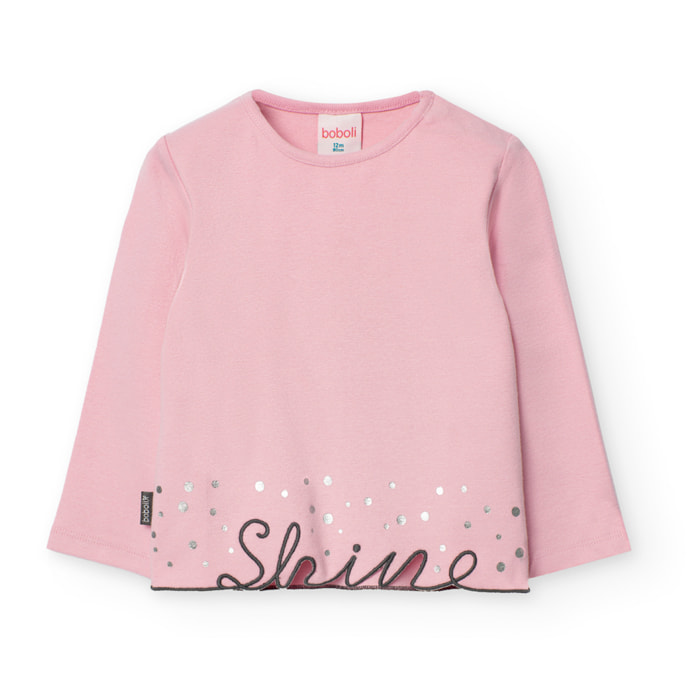 Camiseta punto canalé de bebé -BCI