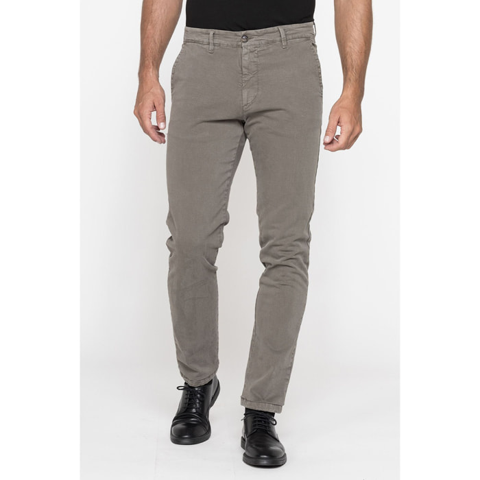 PANTALONE CHINO MOD. 624 IN GABARDINA STRETCH PESANTE