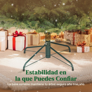 Árbol de Navidad Artificial 180 cm, Árbol de Navidad con 1794 Ramas Densas, Soporte Metálico Plegable, Fácil Montaje, para Salón, Interior, Verde