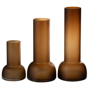 J-Line vase/chandelier Yoko - verre - marron - large - 38 cm de hauteur