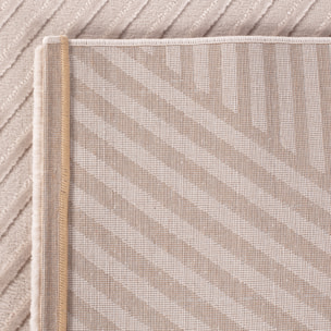 OIA - Tapis moderne à motif nuance ton sur ton Beige