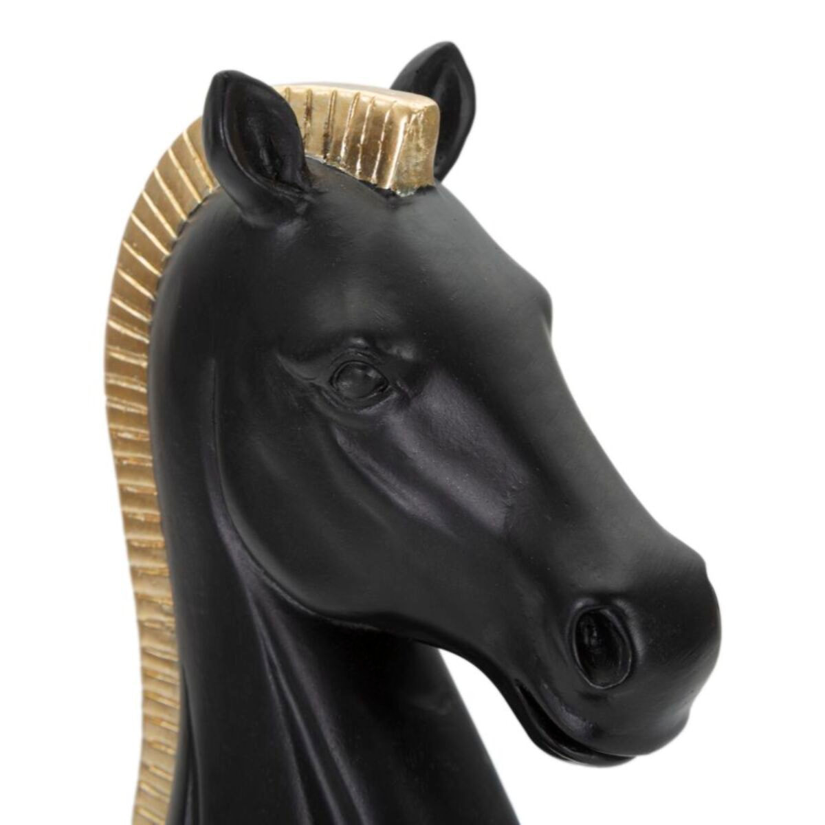 CAVALLO NERO E ORO CM 10,5X8,5X19
