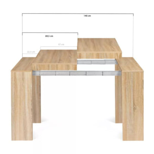 Table console extensible en bois - 1,40 m NOVA