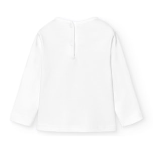 Camiseta Lisa Basica Blanco Talla 9 Meses