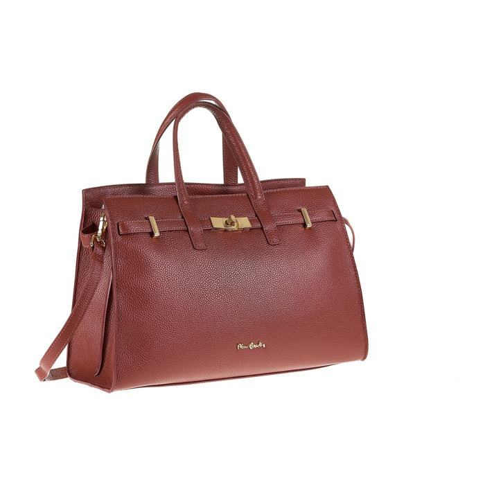 Borsa a mano da donna Made in Italy - Modello Celeste Ultra - 100% pelle - 37.5 x 24.5 x 13.0 cm