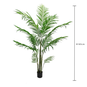 Areca Palm Con Vaso. Altezza 185 Cm - Pezzi 1 - 120X185X120cm - Colore: Verde - Bianchi Dino - Piante Artificiali