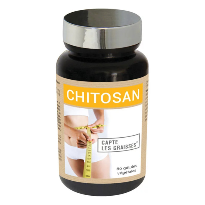 NUTRIEXPERT - Chitosan - Complément alimentaire - Absorbe Sucres et Graisses - Réduit l'appétit - Favorise l'amincissement - Gélules végétales - Cure 30j